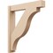 Ekena Millwork 6-in W x 32-in D x 36-in H Funston Block Rough Cedar Woodgrain TimberThane Outlooker, Primed Tan OUTUR060X32X36FST44RCPR - alternate 1